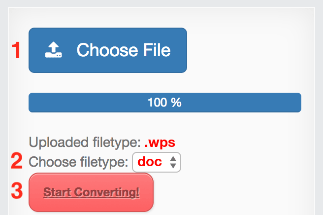 How to convert WPS files online to DOC